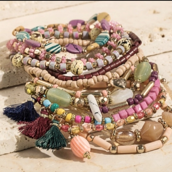 Avec Stretchable Stacked Bracelet